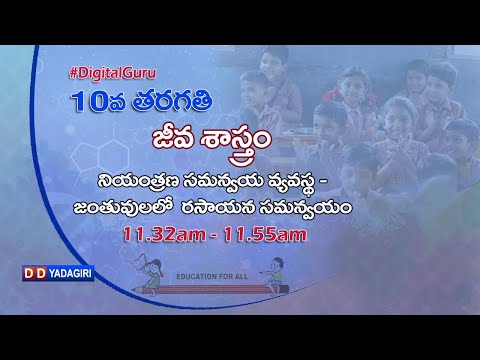 10th Class Biology | నియంత్రణ సమన్వయ వ్యవస్థ జంతువులలో రసాయన సమన్వయం |  School Education | Nov 09,