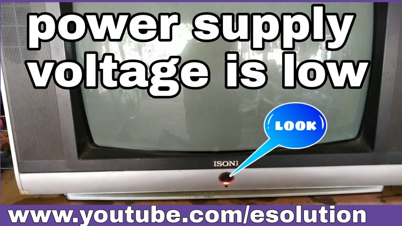 power supply voltage is low YouTube