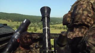 Soldiers Fire Mortar Rounds - SG16