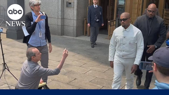 Kanye West shows up at the courthouse during the "Diddy" trial