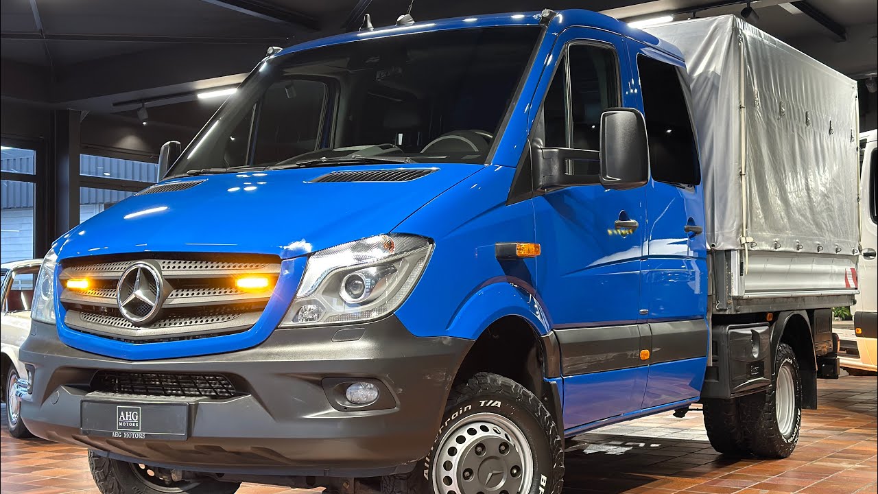 Mercedes-Benz SPRINTER 519 4X4 V6 DOKA UNTERSETZUNG AHK-3,5T KLIMA STANDHEIZUNG ZG3 OFFROAD 5-TONNER
