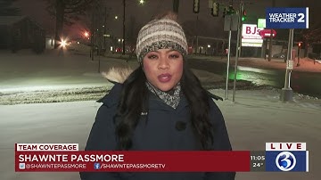 Video: Crews work to clear roads as snow continues to fall