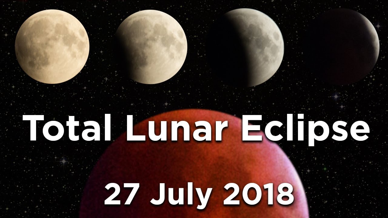 TOTAL LUNAR ECLIPSE 27 July 2018 / Full video - YouTube