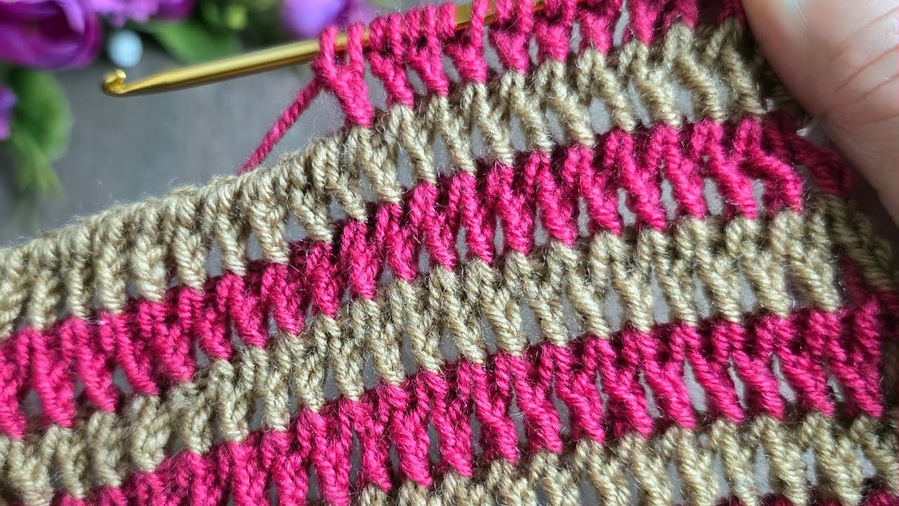 ОЧЕНЬ ПРОСТО!! Инструкция по изготовлению пледа и жилета в тунисском стиле крючком #вязаниекрючко...