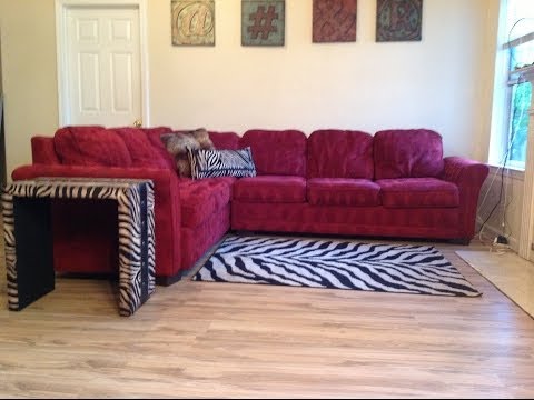 CINDY CRAWFORD STLYE RED SECTIONAL FOR SALE