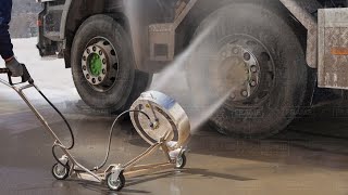 The Hypnotic Process of Cleaning Super Dirty Trucks with Pressure Washing