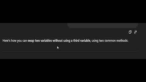 Swapping Two Variables Without Using a Third Variable (Arithmetic Operators +,-)