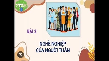 Bài học Stem, lớp 2: Bai 2. Nghe nghiệp của người thân