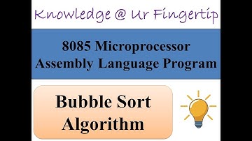 Perform bubble sort algorithm to sort the list of numbers using 8085 Microprocessor