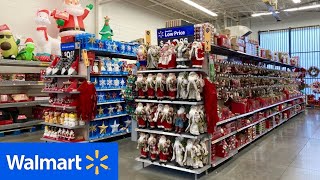 WALMART CHRISTMAS DECORATIONS CHRISTMAS ORNAMENTS DECOR SHOP WITH ME SHOPPING STORE WALK THROUGH