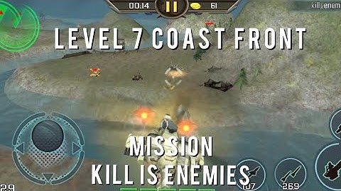 Gunship strike level 7 mission "Coast front" Mission Kill IS enemies