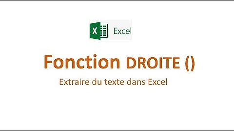 Excel Tuto 24 : Extraire les derniers caractères d