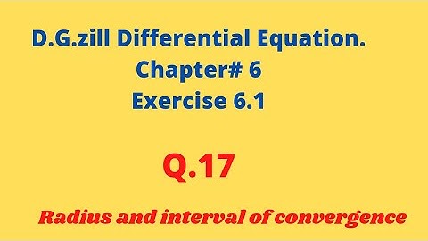 D.G.zill Differential equation Chap#6.Ex#6.1Q.17