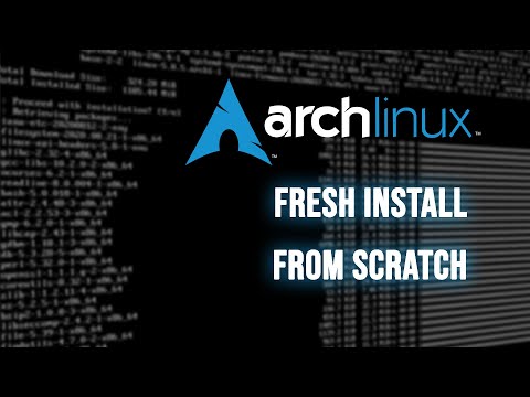 Arch Linux From Scratch Fresh Install with Gnome