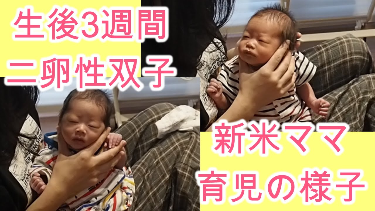 双子新生児 ギャン泣きしたのでミルクタイム 新生児可愛い Youtube