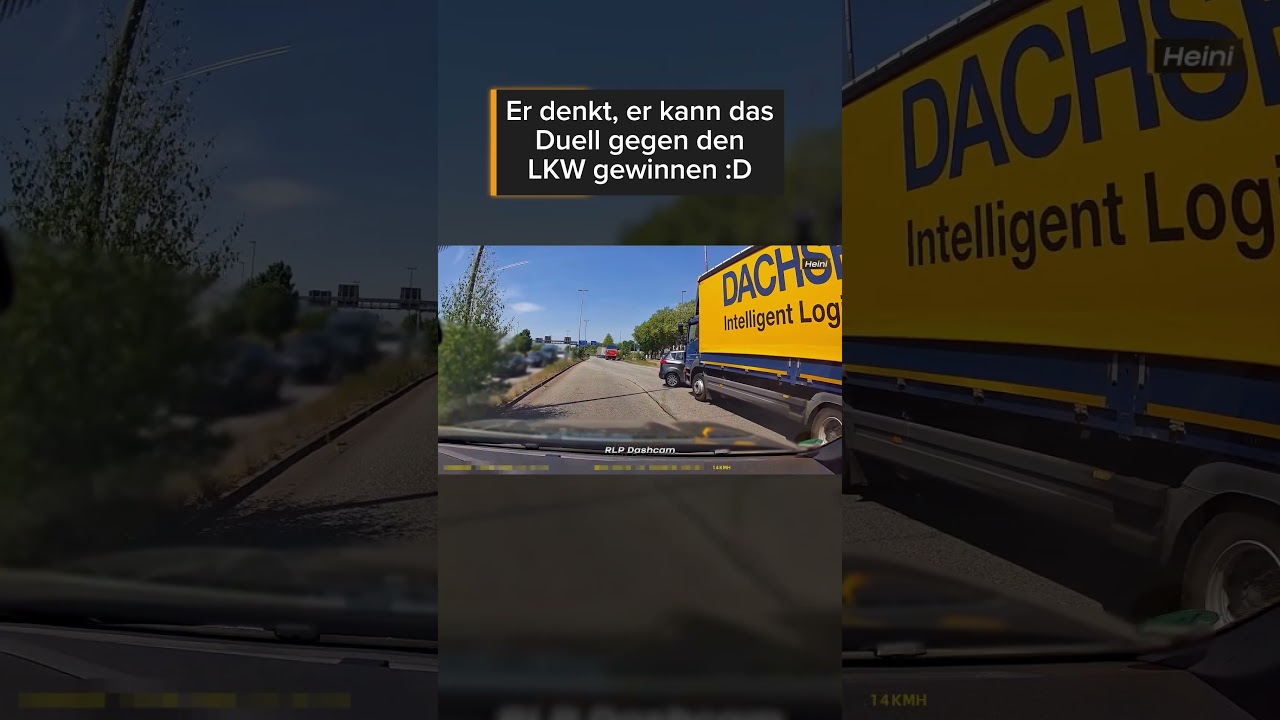 Wieso würde man vor einen LKW ziehen? ._. | RLP Dashcam | #shorts
