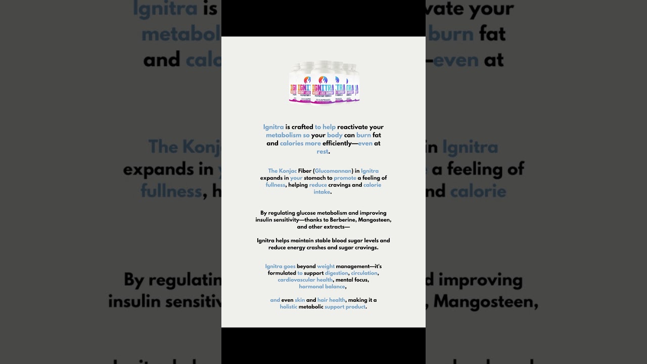 Ignitra: Natural Support for Weight Loss and Energy.