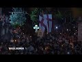 Georgian protesters against &#39;Russia-style&#39; media law mark Orthodox Easter with candlelight vigil