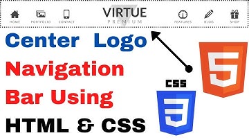 Center Logo Navigation Bar