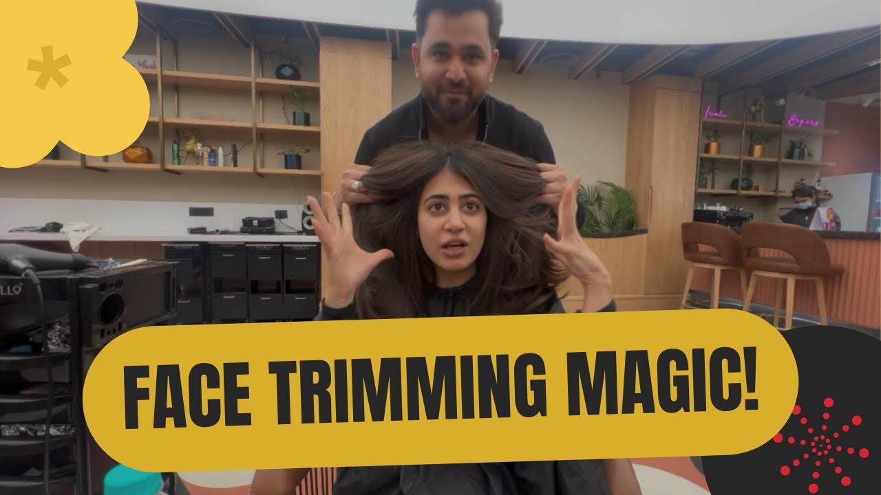 Face Trimming se Banaye Perfect Shape – Long Layers Magic! ✨
