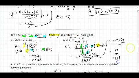 2.3(2) Differentiation Formulas