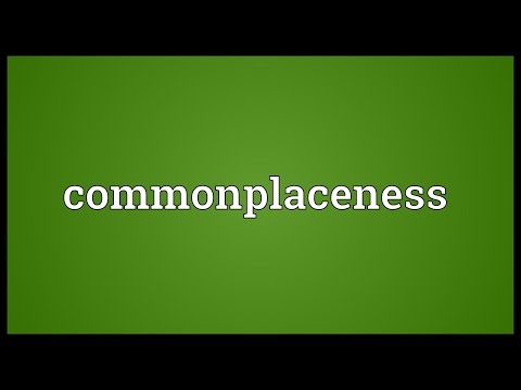Header of commonplaceness