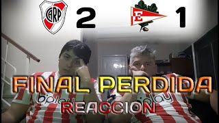 SUPERCOPA PERDIDA. || RIVER 2 - ESTUDIANTES 1 || REACCION PINCHARRATA || SUPERCOPA ARGENTINA