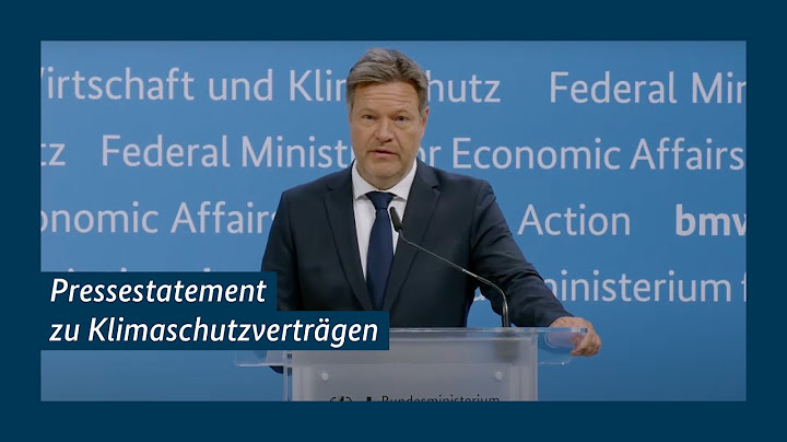 Pressestatement zu Klimaschutzverträgen mit Bundesminister Robert Habeck