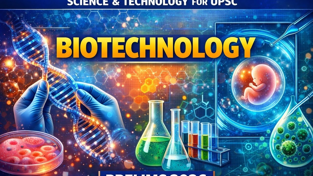 L4 | Complete Science and Technology for UPSC Prelims 2026 | Biotechnology for UPSC | UPSC CSE 