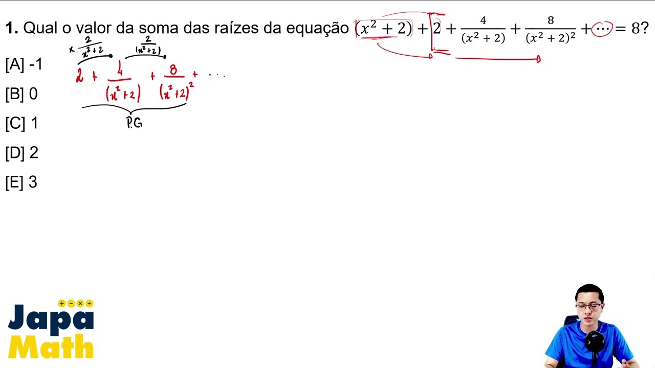 Prova Resolvida EsPCEx(2023 - 2024) - Matemática - Questão 01