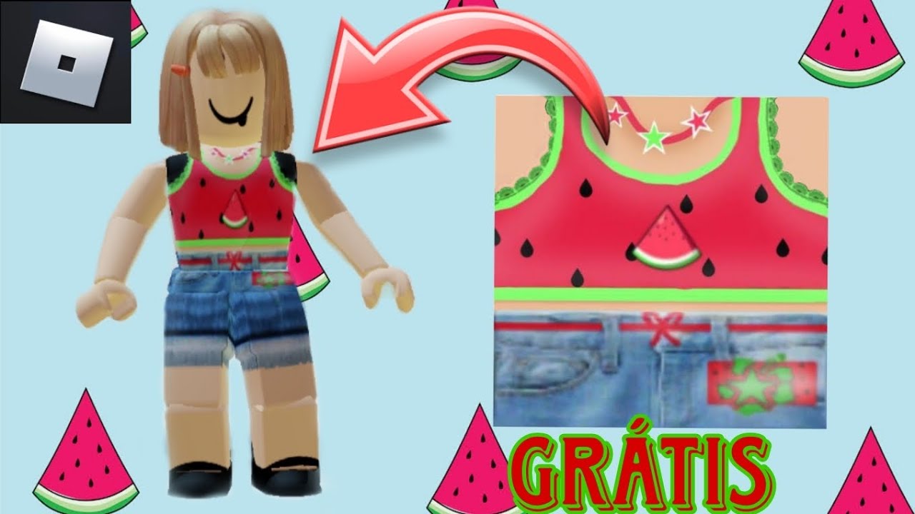 PEGUE ESSA ROUPA DE MELANCIA GRATIS AGORA!! 😱🍉 (FACIL!!) 