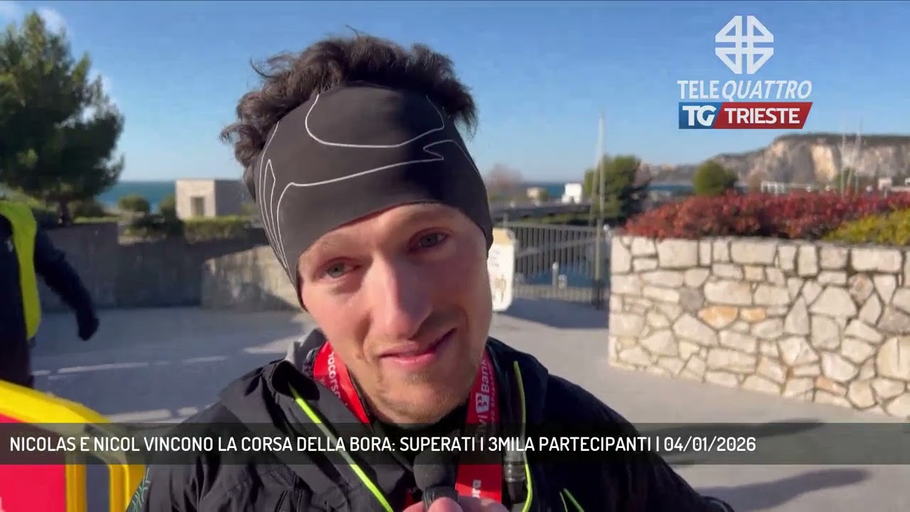 NICOLAS E NICOL VINCONO LA CORSA DELLA BORA: SUPERATI I 3MILA PARTECIPANTI | 04/01/2026