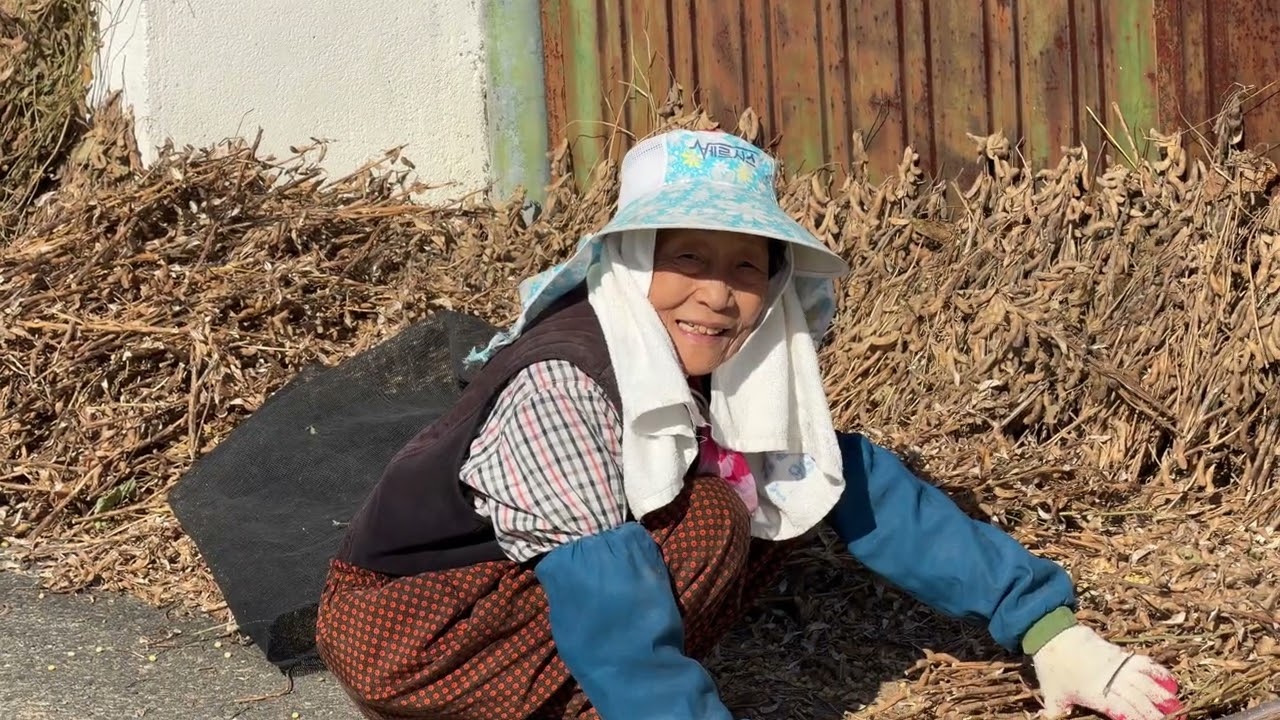 할머니가 손주를 느닷없이 마주칠 때