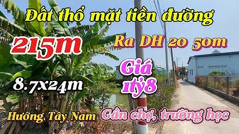 Đất Cần Giuộc Giá Rẻ| Đất thổ cư diện tích khủng mặt tiền đường gần chợ và trường học.