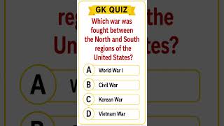 Which war was fought between the North and South regions of the United States?
