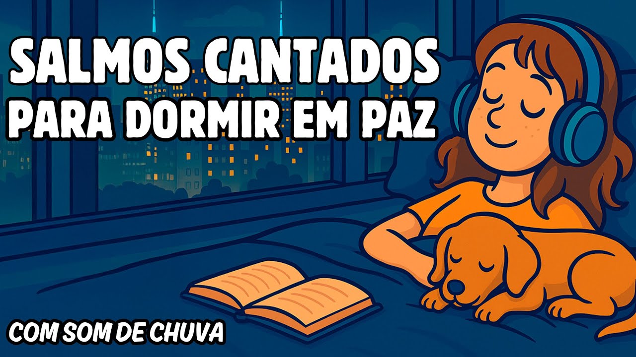 Durma em Paz Você Está Seguro com Deus | Salmos Cantados para Dormir em Paz