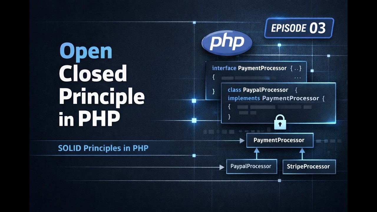 Open Closed Principle in PHP | SOLID Principles in PHP | Episode 03 ...