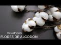 DIY FLORES DE ALGODON PARA DECORAR | DOLLAR TREE FARMHOUSE COTTON STEMS | Home Deko Channel