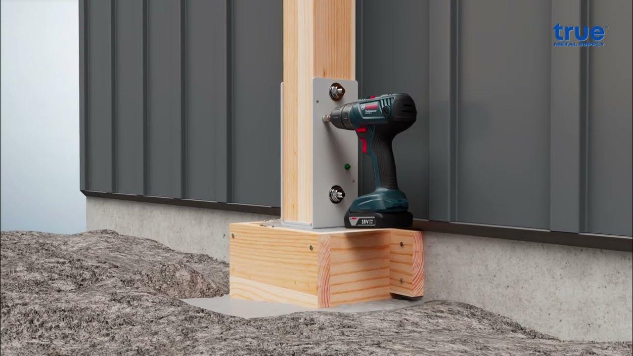 How to install a sturdi wall plus wet set post anchor youtube