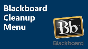 Blackboard Menu Item Deletion