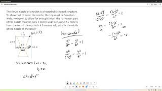 Conic Sections - Hyperbola Application