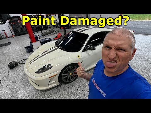 Removing a 12 Year Old PPF From a 2008 Ferrari 430 Scuderia