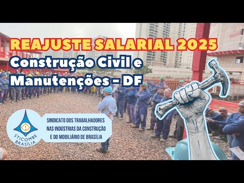 Reajuste Salarial 2025: Construção civil e manutenções - DF