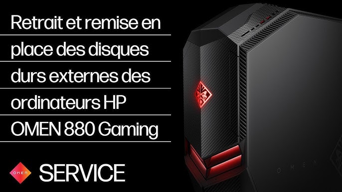 Retrait et remise en place des disques durs internes des ordinateurs HP  OMEN 880 Gaming