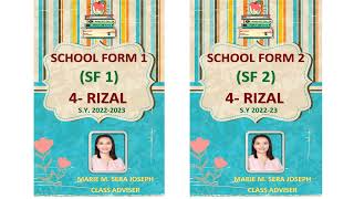 SCHOOL FORMS - SF 1-10 COVER PAGE (RETRO STYLE) EDITABLE TEMPLATE screenshot 4