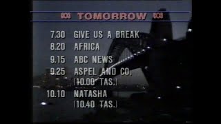 ABC TV - Closedown (19.12.1986)