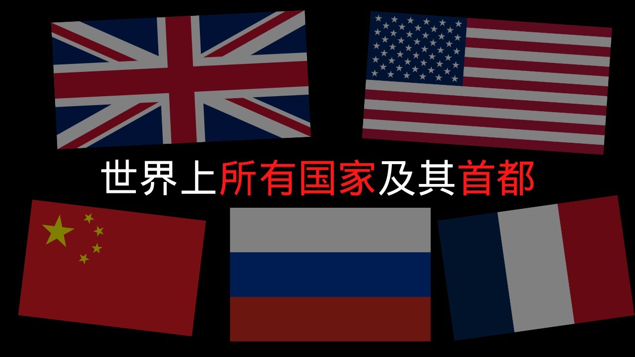 认识世界所有国家的国旗及首都 认识所有国家 World Country World Country Name Youtube