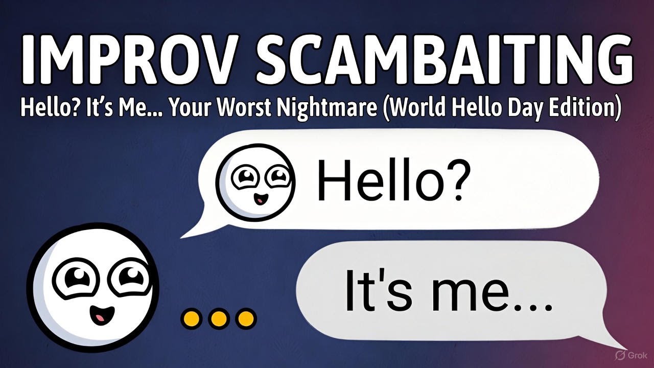 IMPROV Scambaiting: Hello? It’s Me… Your Worst Nightmare (World Hello Day Edition) #387