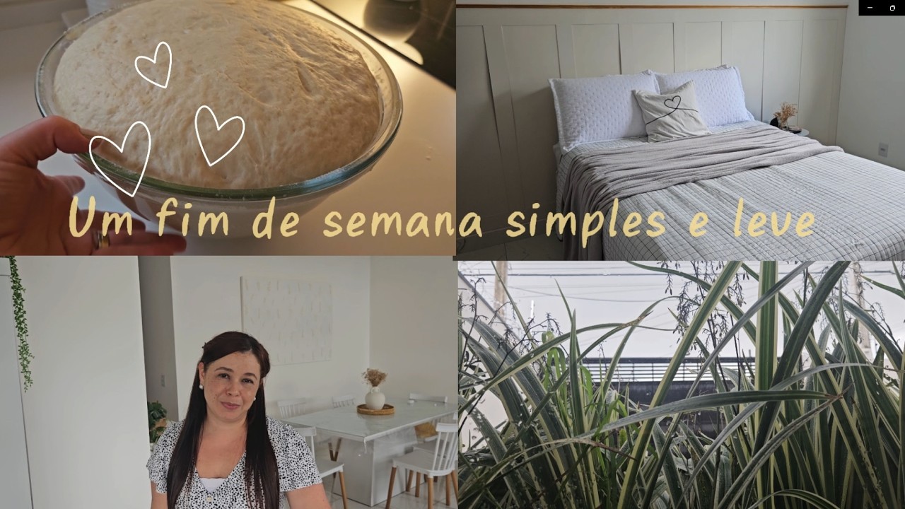 Um fim de semana simples e leve/ Fizemos rosca doce