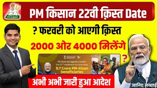 Pm Kisan 22Vi Kist Date 2026 Pm Kisan 22Vi Kist Kab Aaegi 2026 Pm Kisan 22Th Installment Date 2026